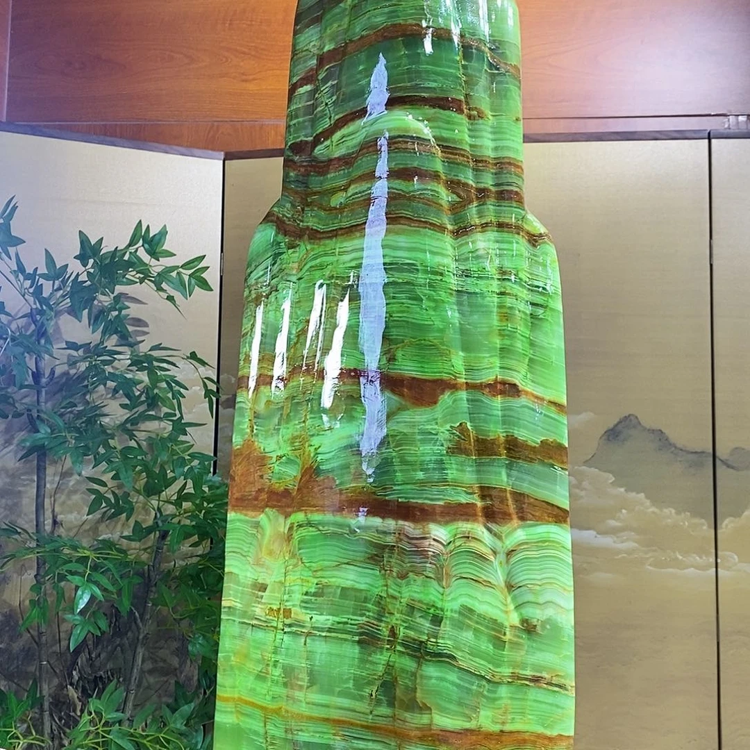 石材山水画作品摆件