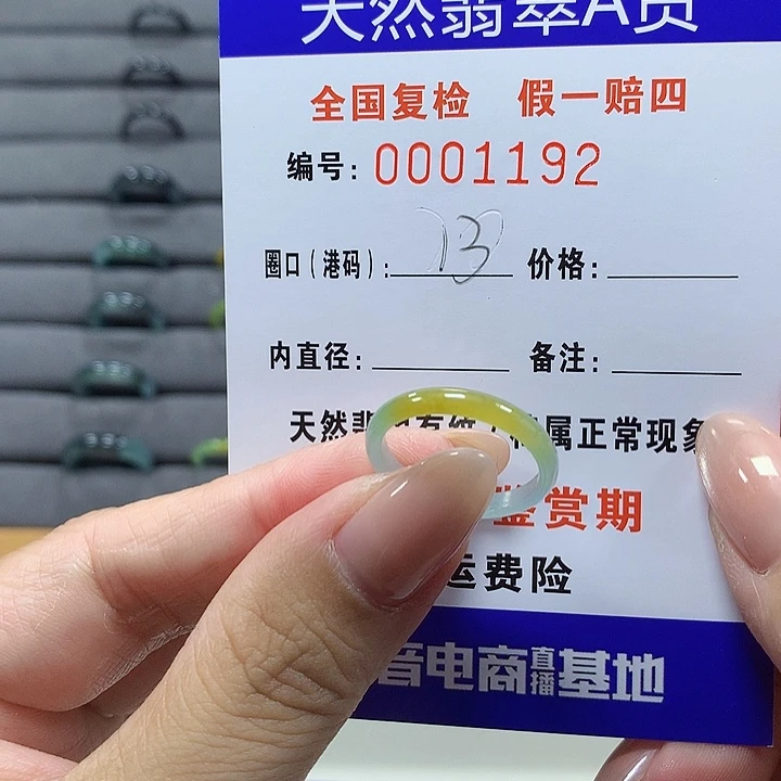未镶嵌戒圈翡翠1192