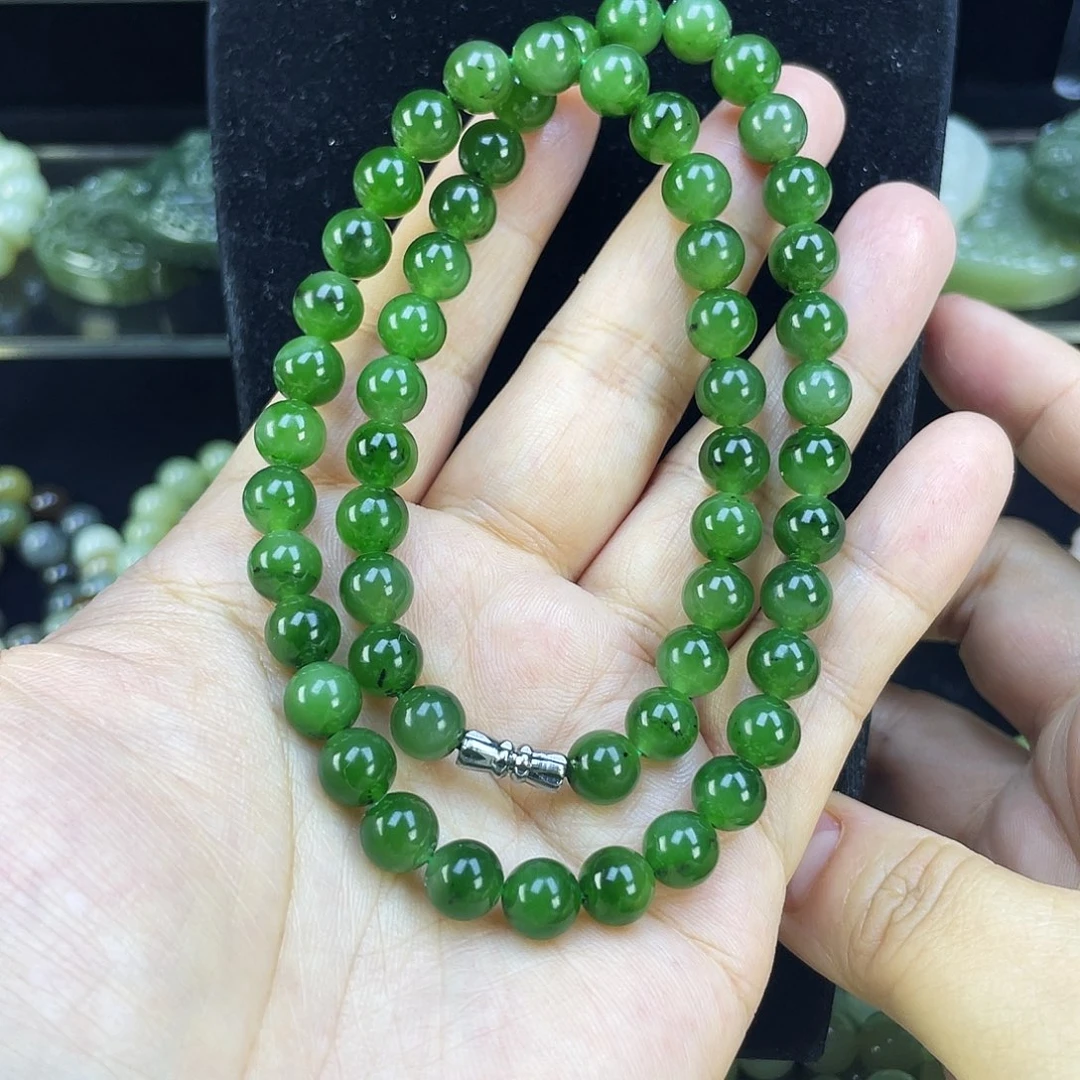 和田玉（碧玉）未镶嵌手链