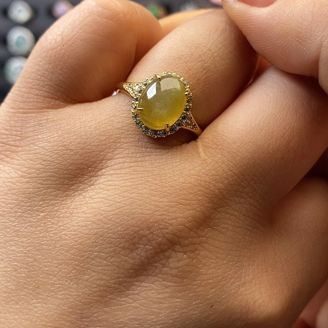 翡翠未镶嵌戒指翡翠