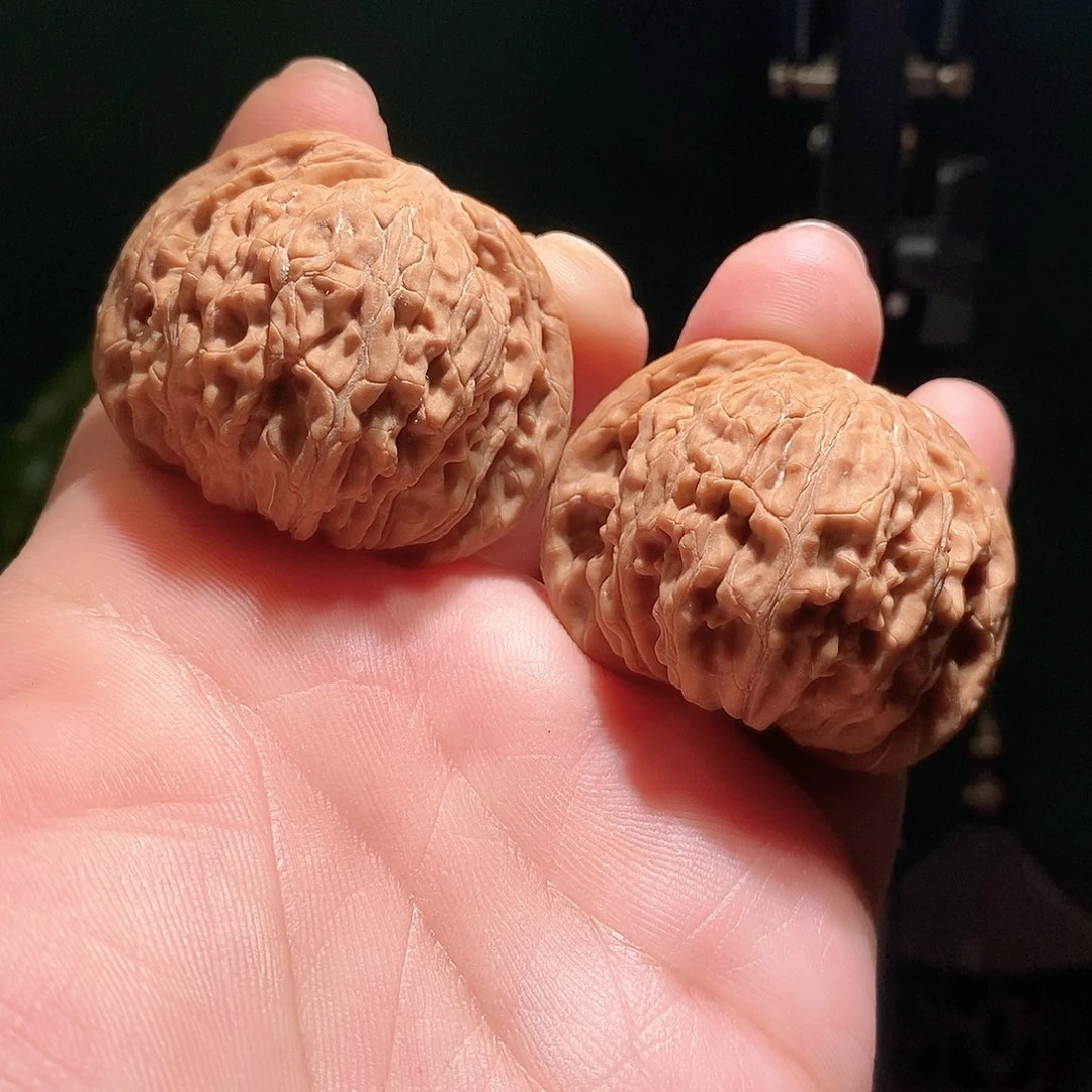 文玩核桃把件43磨盘全品
