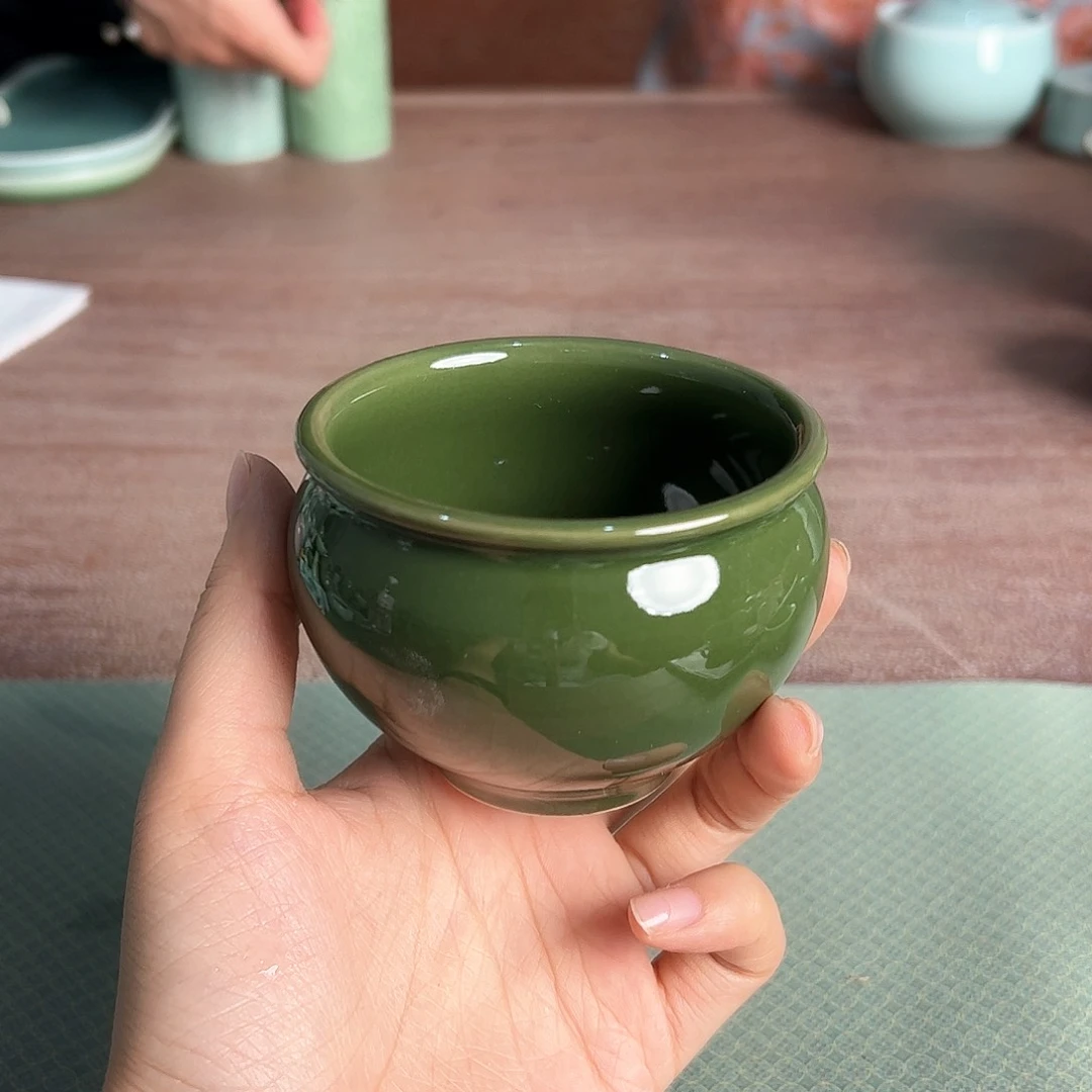 龙泉云间青瓷小米茶器