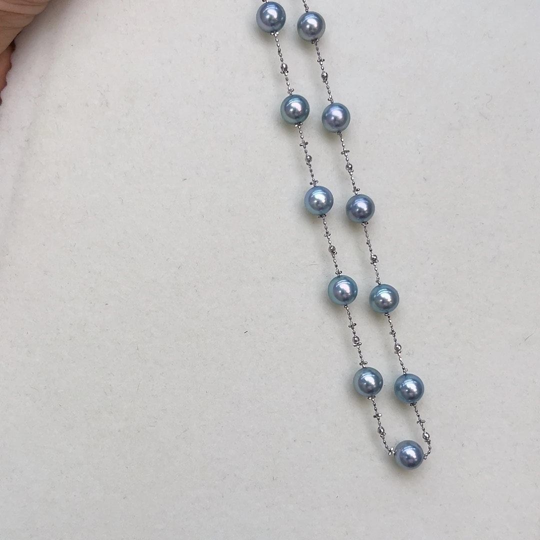 海水珍珠18K金镶嵌颈饰