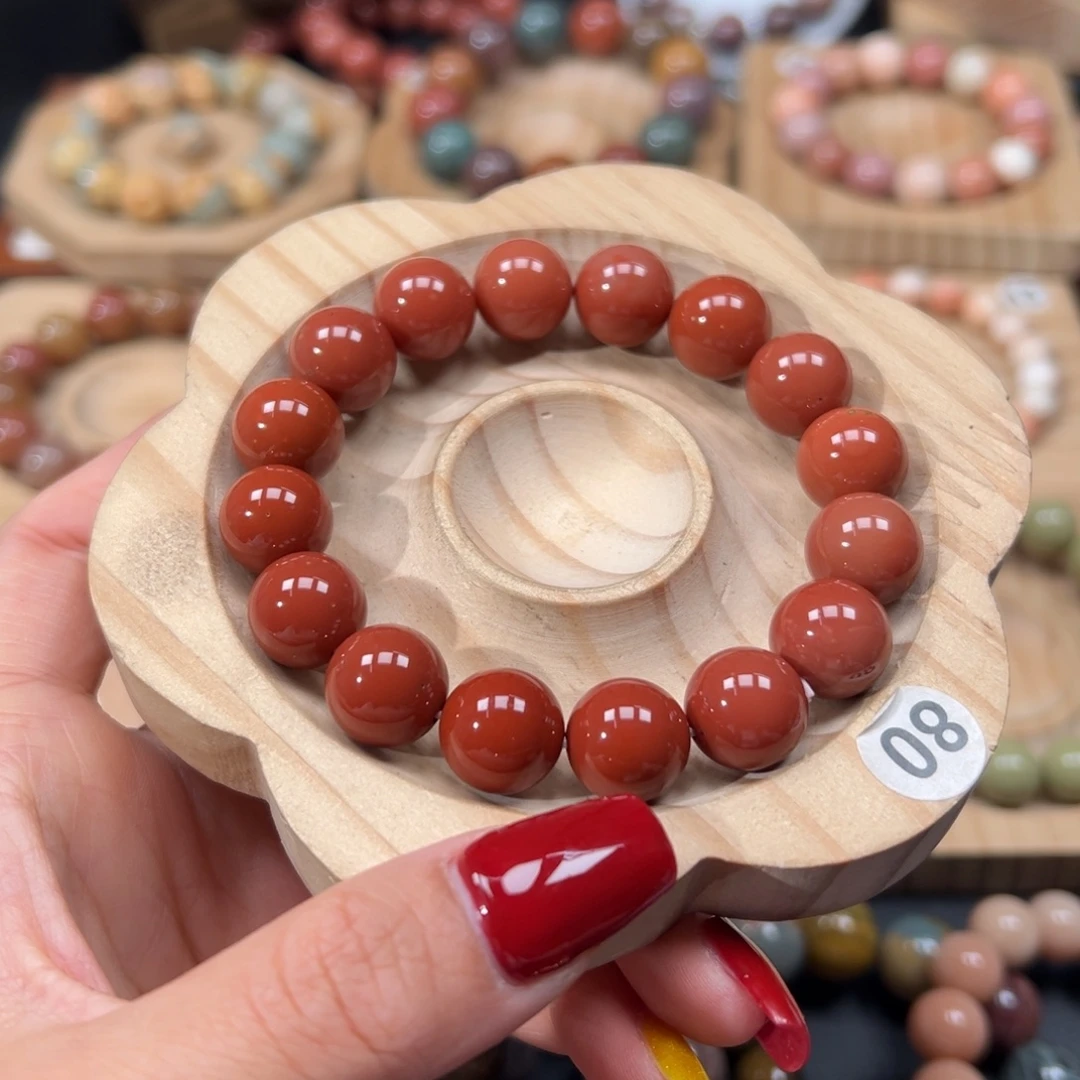 不***鳞石英质玉未镶嵌手链87