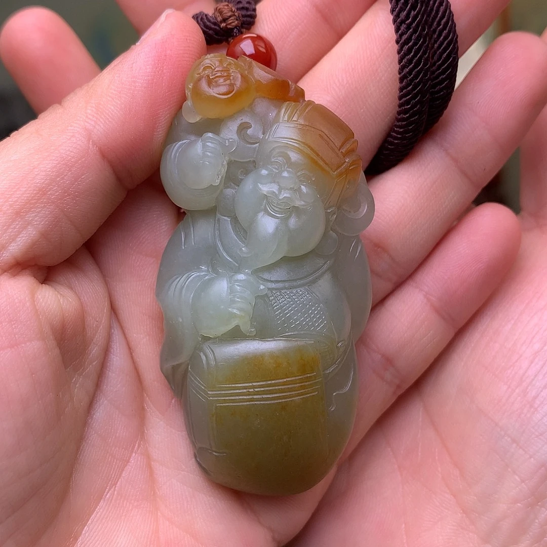 和田玉未镶嵌挂件