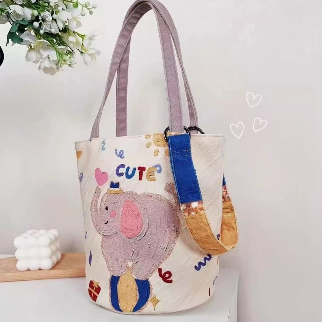 2025爆款百搭可爱水桶包手提高级感通勤单肩包精致洋气时尚斜挎包