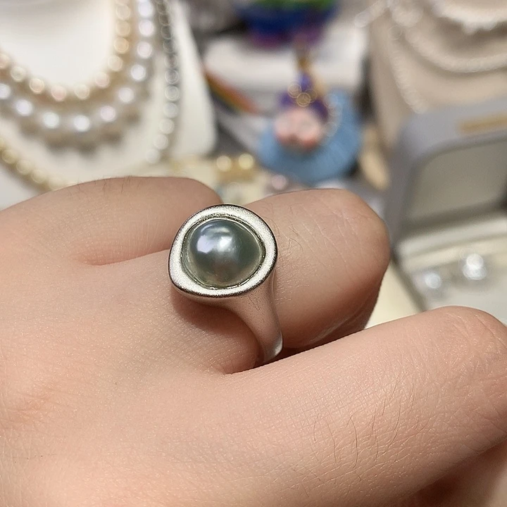 戒指未镶嵌海水珍珠