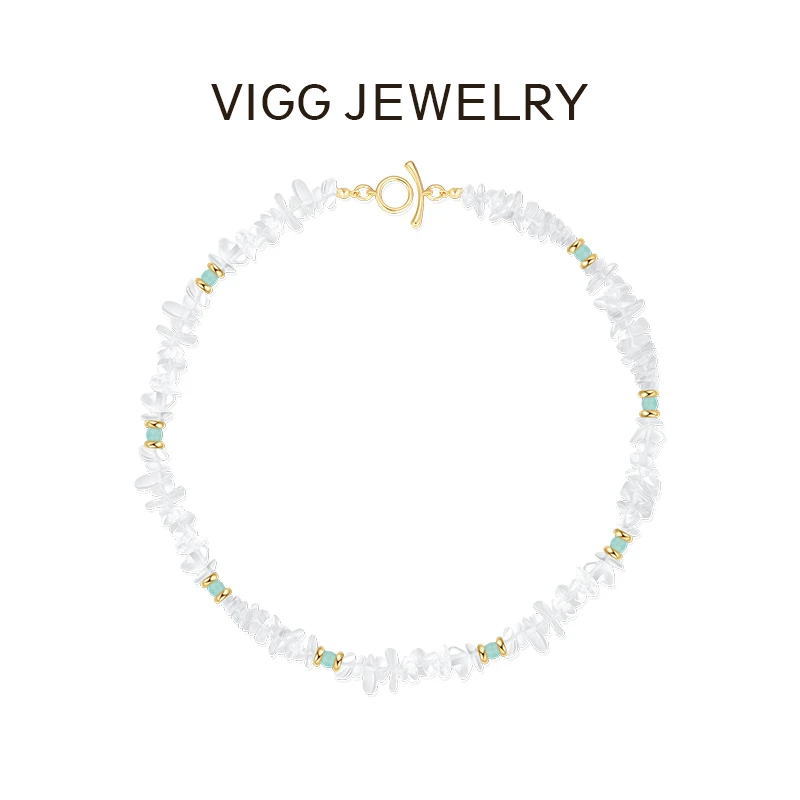VIGG 铜合金项链 冰河项链 时尚简约百搭饰品