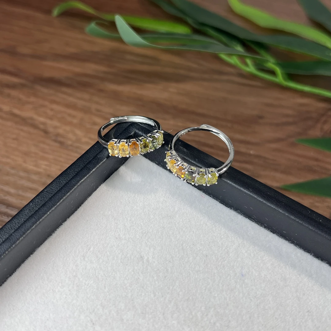 【睿泽鉴宝】S925碧玺戒指多样性发一有瑕 4*2*1 YYG2227