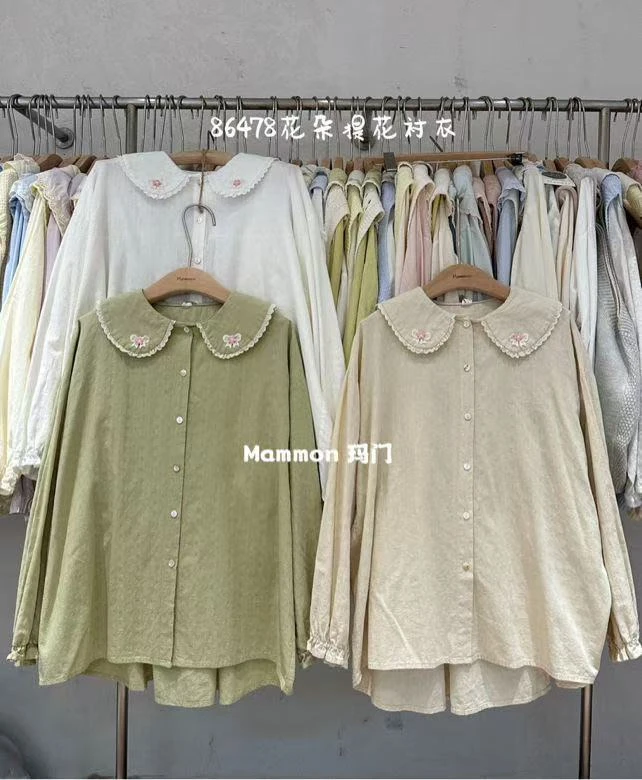 MM（86478）花朵提花衬衣kc