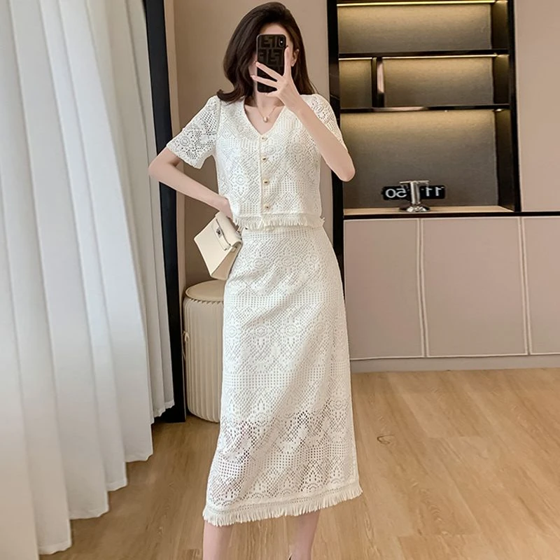 多巴胺两件套夏季2025新款今年流行修身显瘦漂亮套装裙