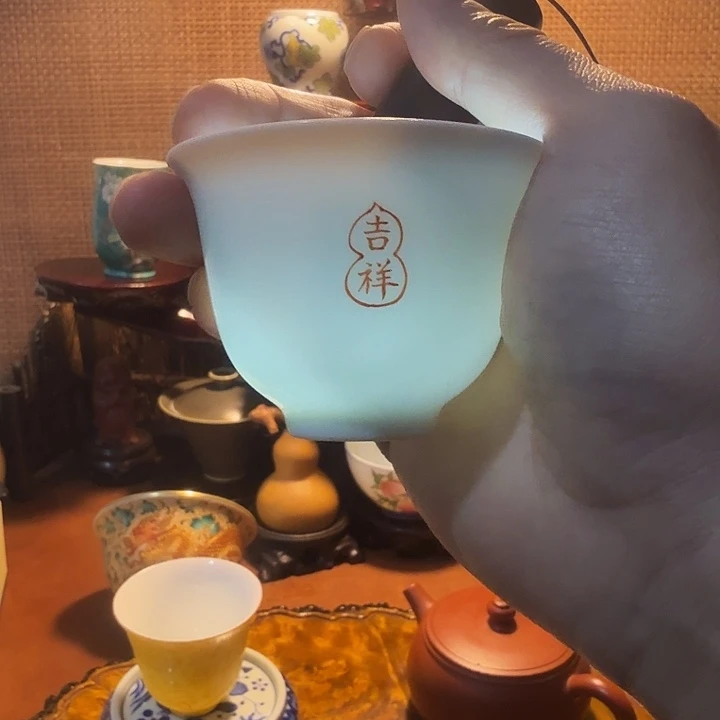 陶摆件景德镇陶瓷杯子