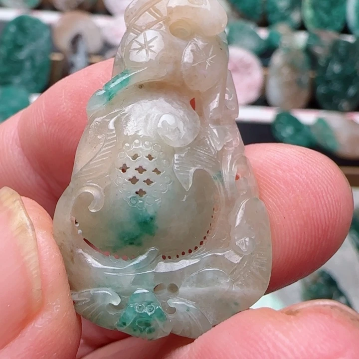 独山玉未镶嵌吊坠(不含链)