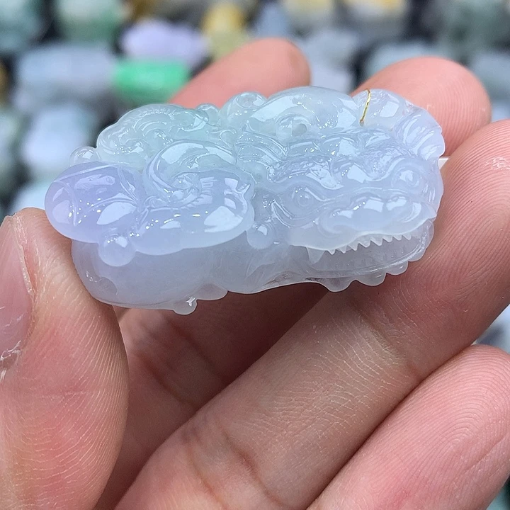 翡翠未镶嵌颈饰天然缅甸翡翠貔貅吊坠