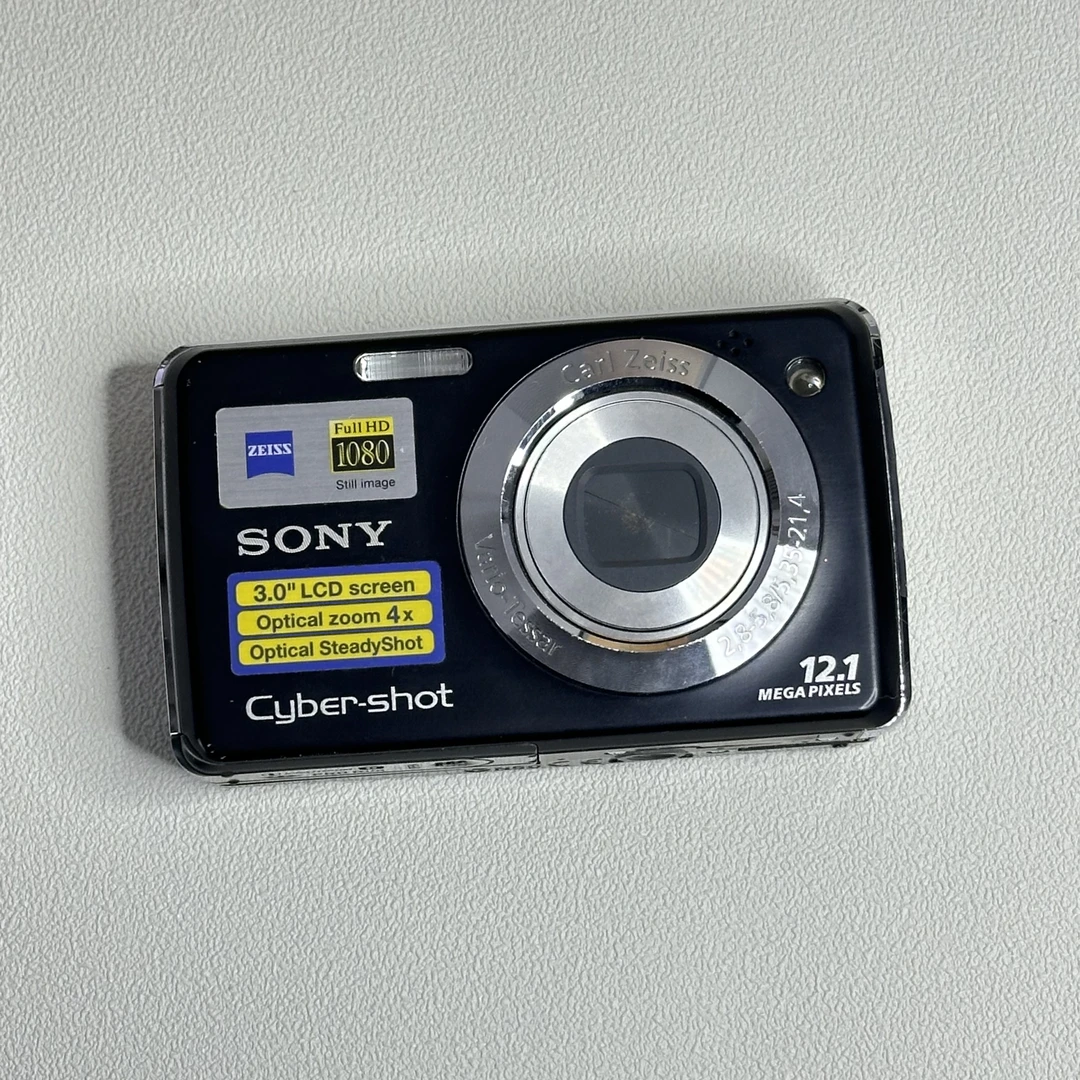 9新 Sony/索尼 w230 1210w像素4倍光变 屏幕贴膜复古便携CCD相机