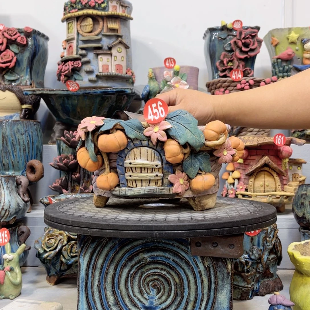 陶瓷456 号陶然花盆