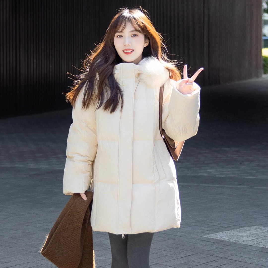 高级感法式小众保暖羽绒棉服女秋冬季新款显瘦百搭气质面包服外套