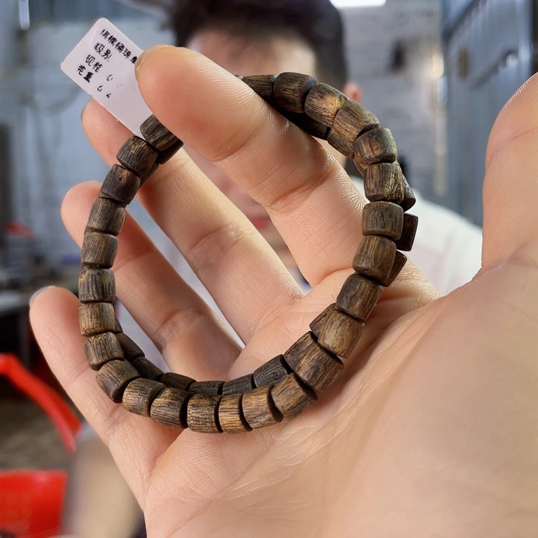 沉香手串棋楠白露沉水单圈0.7/6克+多样性发一