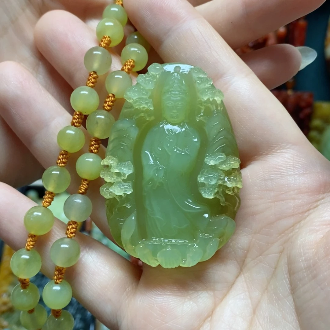 岫玉吊坠(赠链)未镶嵌