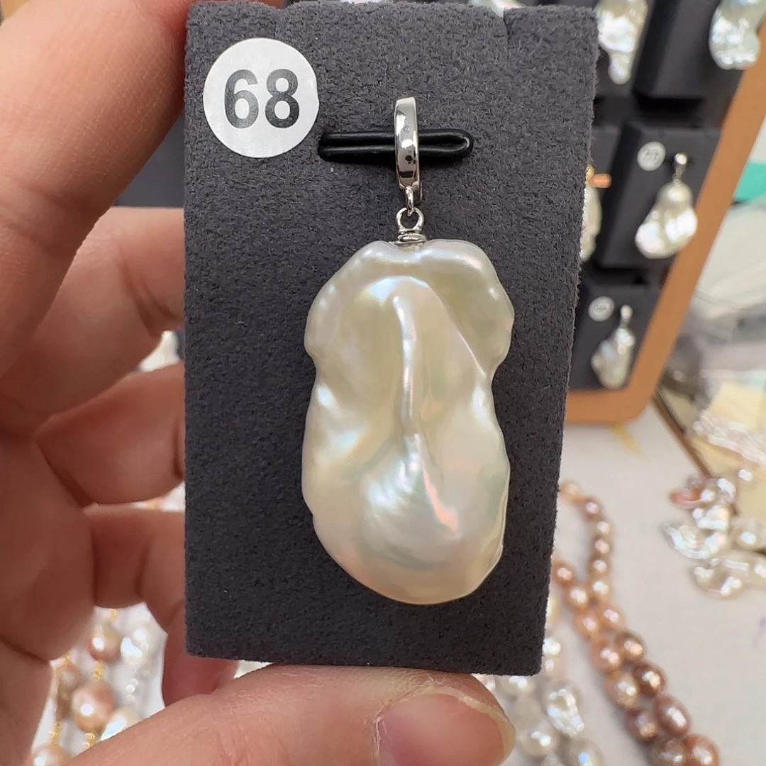 银S925镶嵌淡水珍珠颈饰