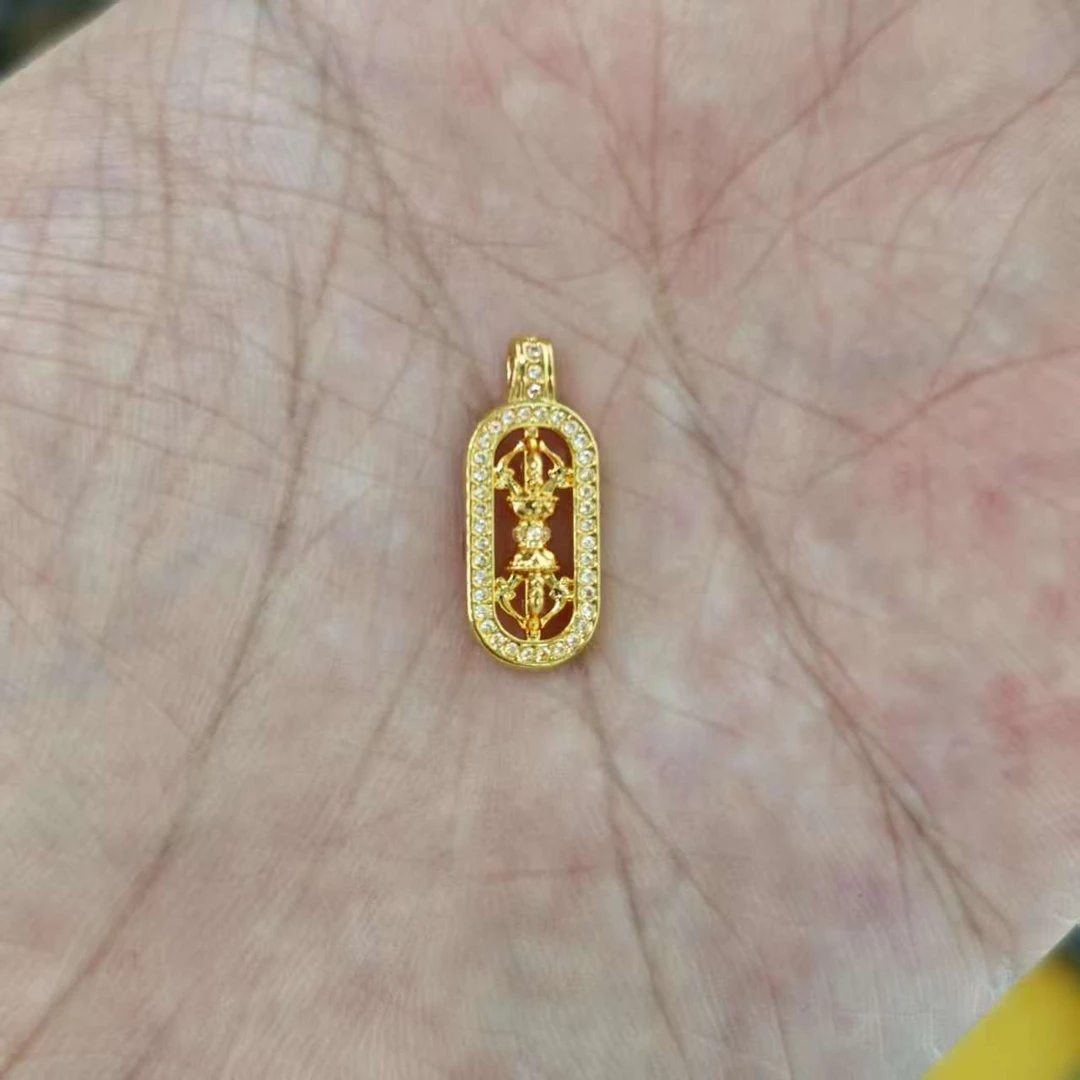 【老板专属】足金精美金刚杵吊坠-赠链
