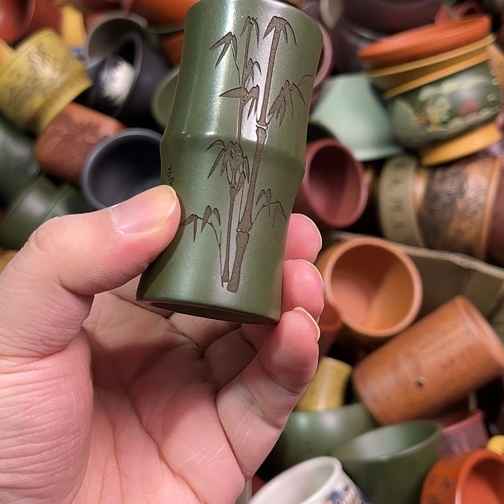 紫砂茶杯全手工紫砂主人杯