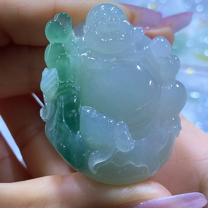 翡翠未镶嵌颈饰天然翡翠A货吊坠