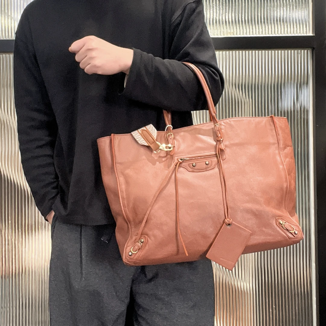95新 Balenciaga/巴黎世家 【涛】39PP03 巴黎世家咖色大托特