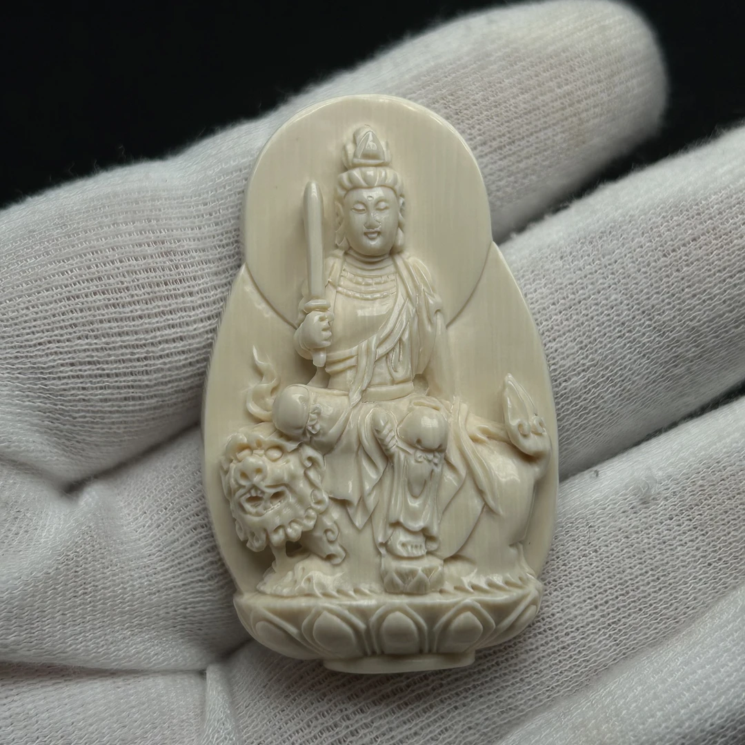 G122815 文殊菩萨（生肖兔） 约长度50*宽度35*厚度13mm