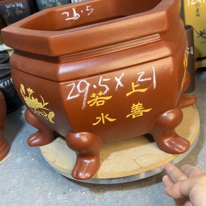 紫砂花盆紫砂花盆