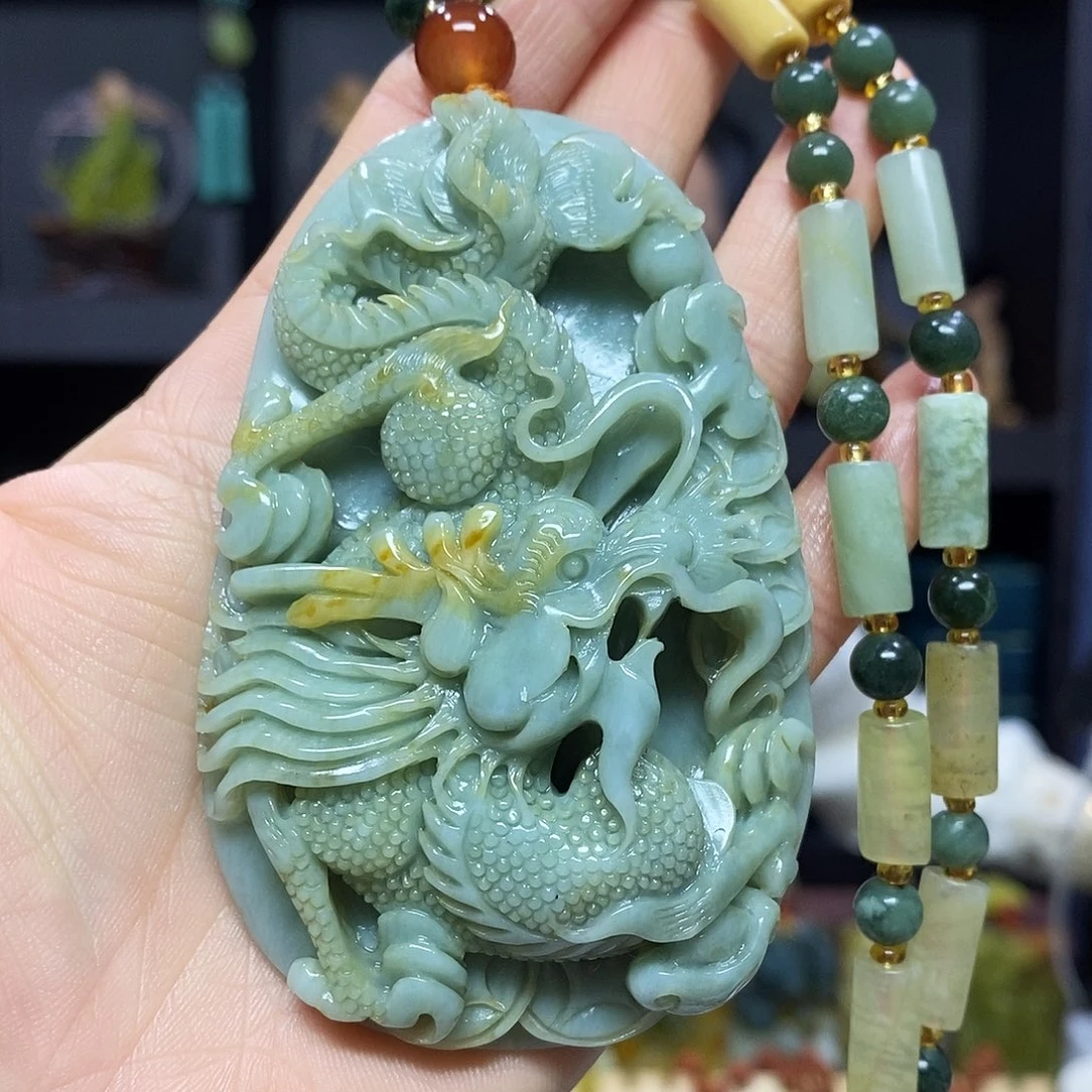 未镶嵌岫玉挂件吊坠