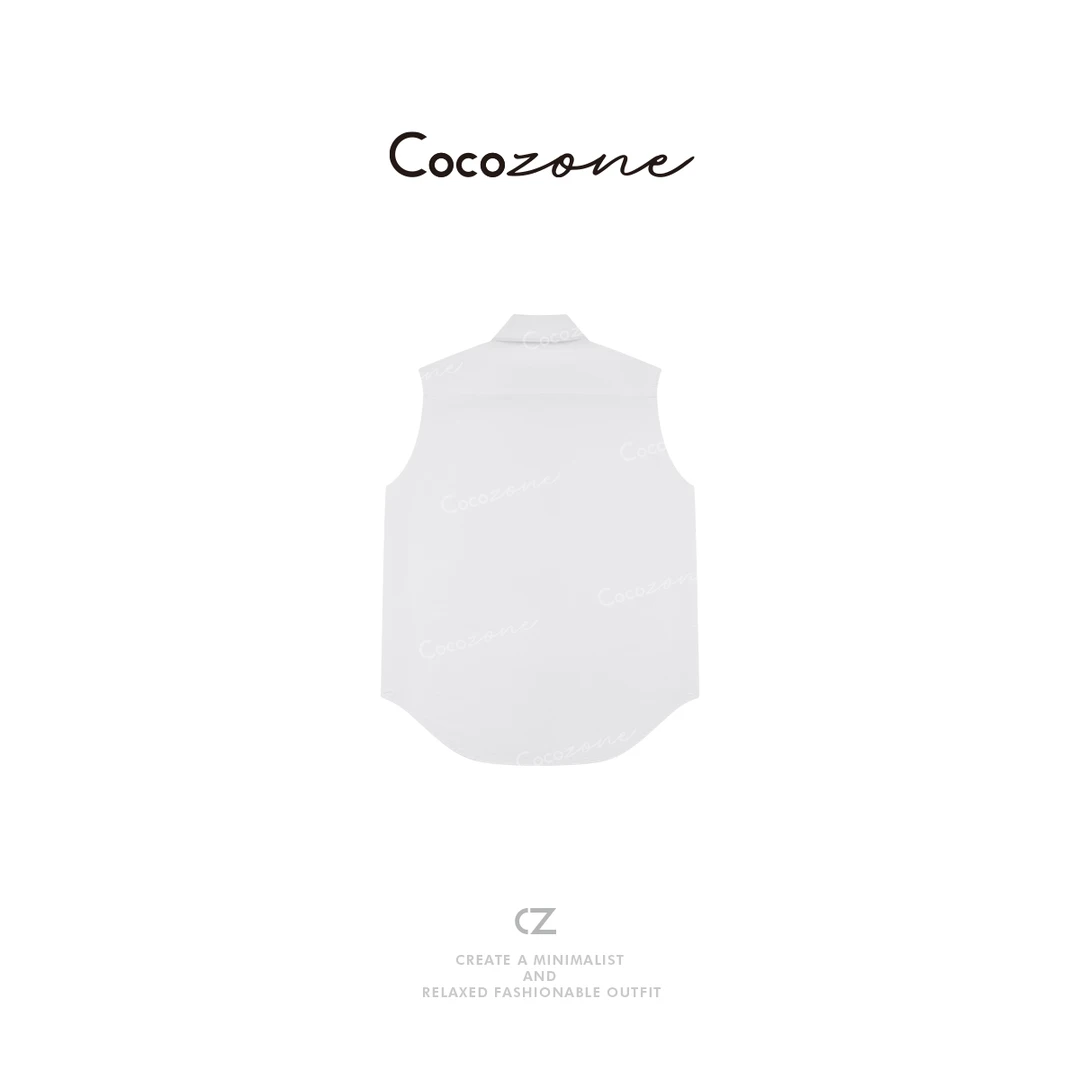 COCO ZONE 刘一一 100棉春上新学院风小刺绣通勤马夹ACD1A0460