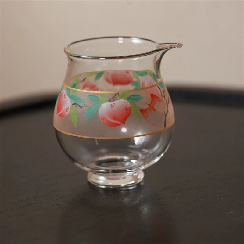 YQHW1049【学茶严选】福寿小桃子公道杯 茶器