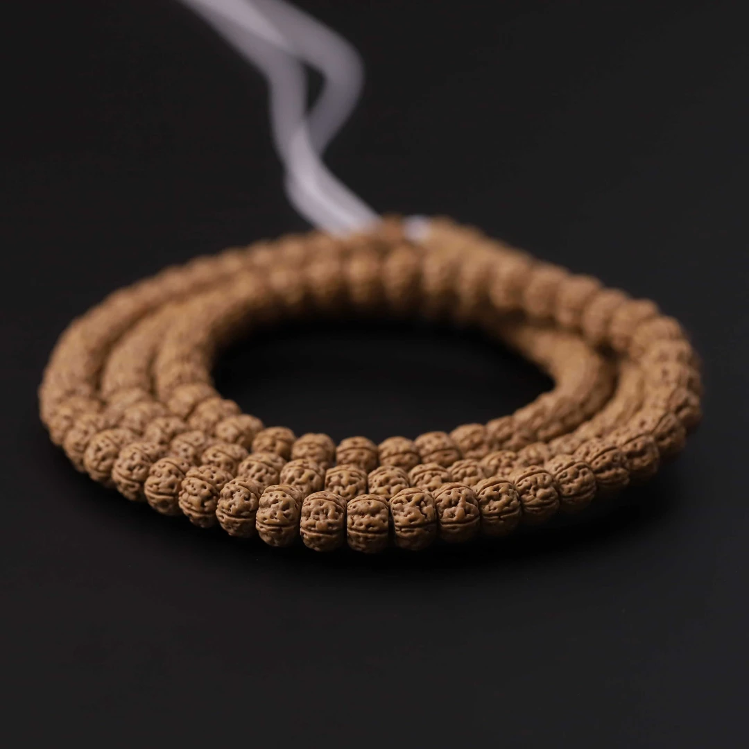 S5090藏式精切赛盘龙小金刚菩提子文玩108长串(送工具)