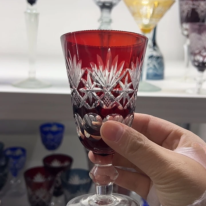 手柄款水晶玻璃微瑕一个