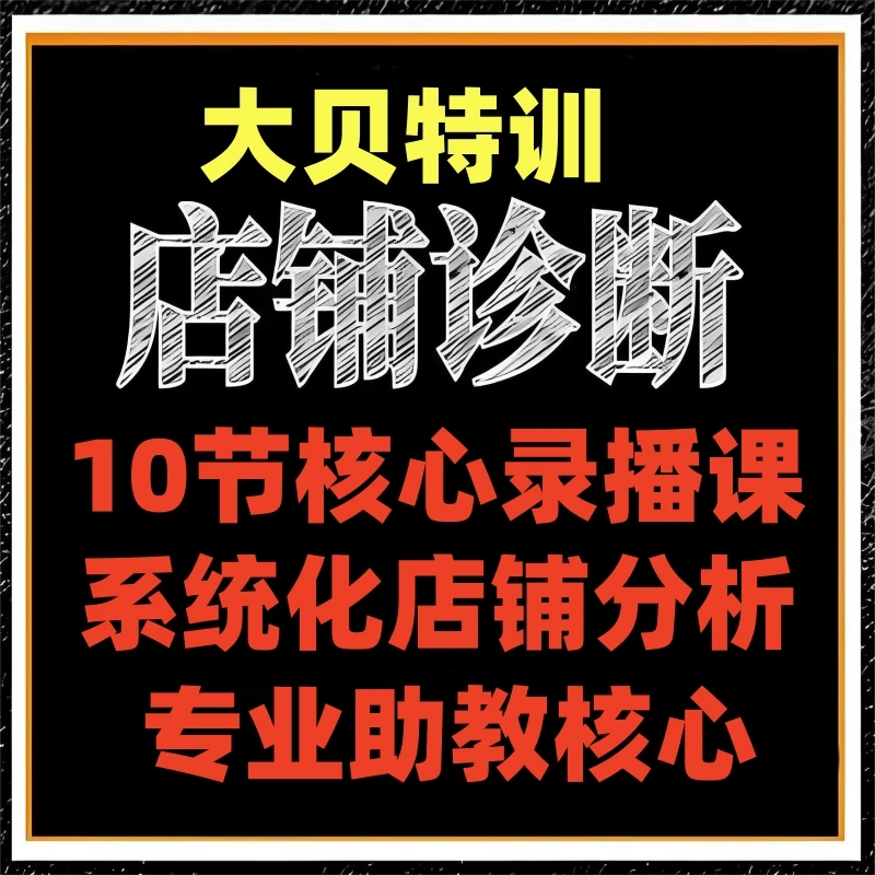 2025年淘系电商运营内训课——大贝讲课