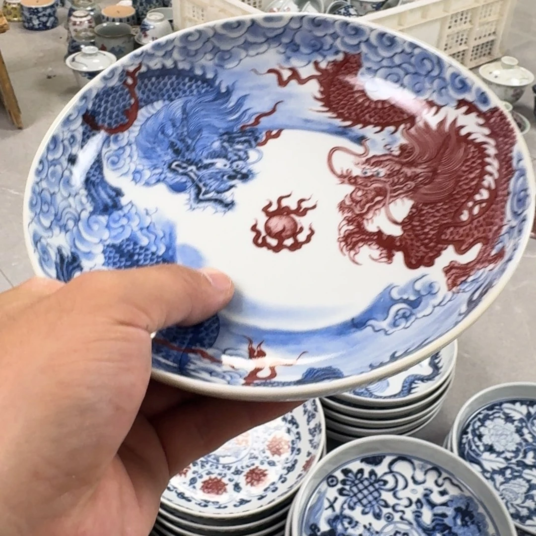 杯双龙戏珠大壶承