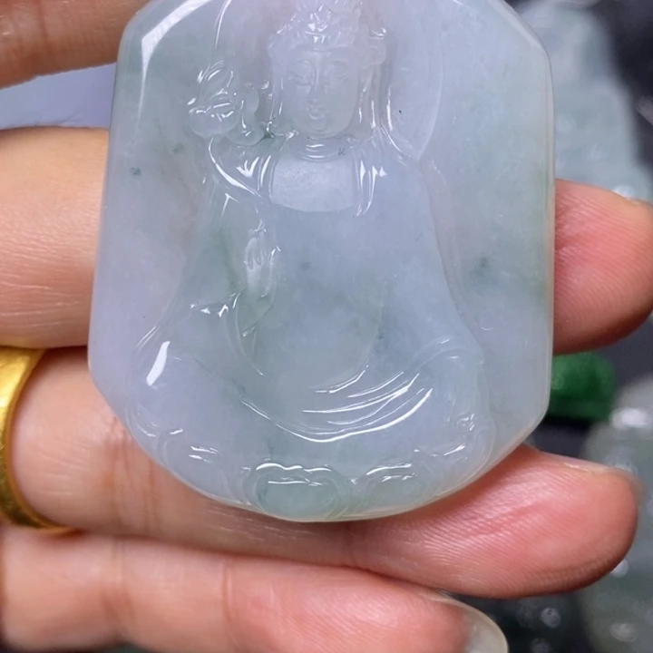 翡翠未镶嵌颈饰天然缅甸翡翠A货