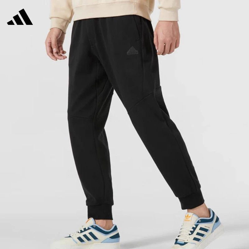 adidas/阿迪达斯宽松型男运动长裤男士针织运动裤舒适长裤