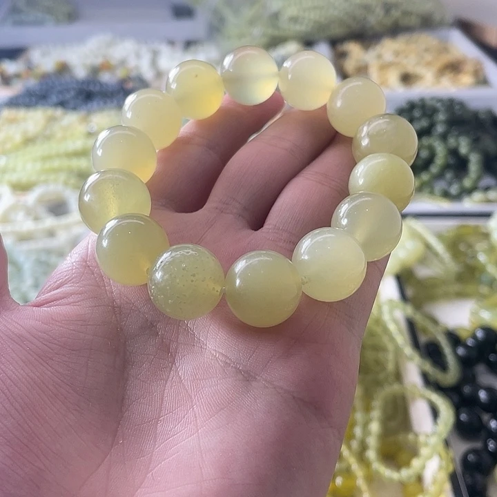 蛇纹石玉未镶嵌手链
