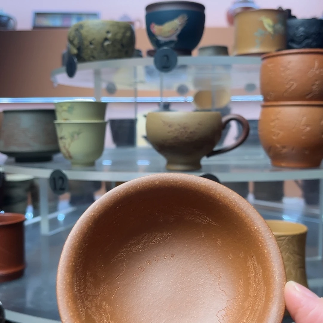 茶杯紫砂红降坡 普洱杯