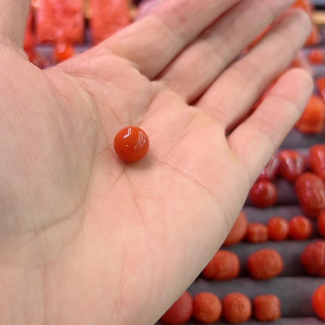 南红玛瑙珠子未镶嵌不****X