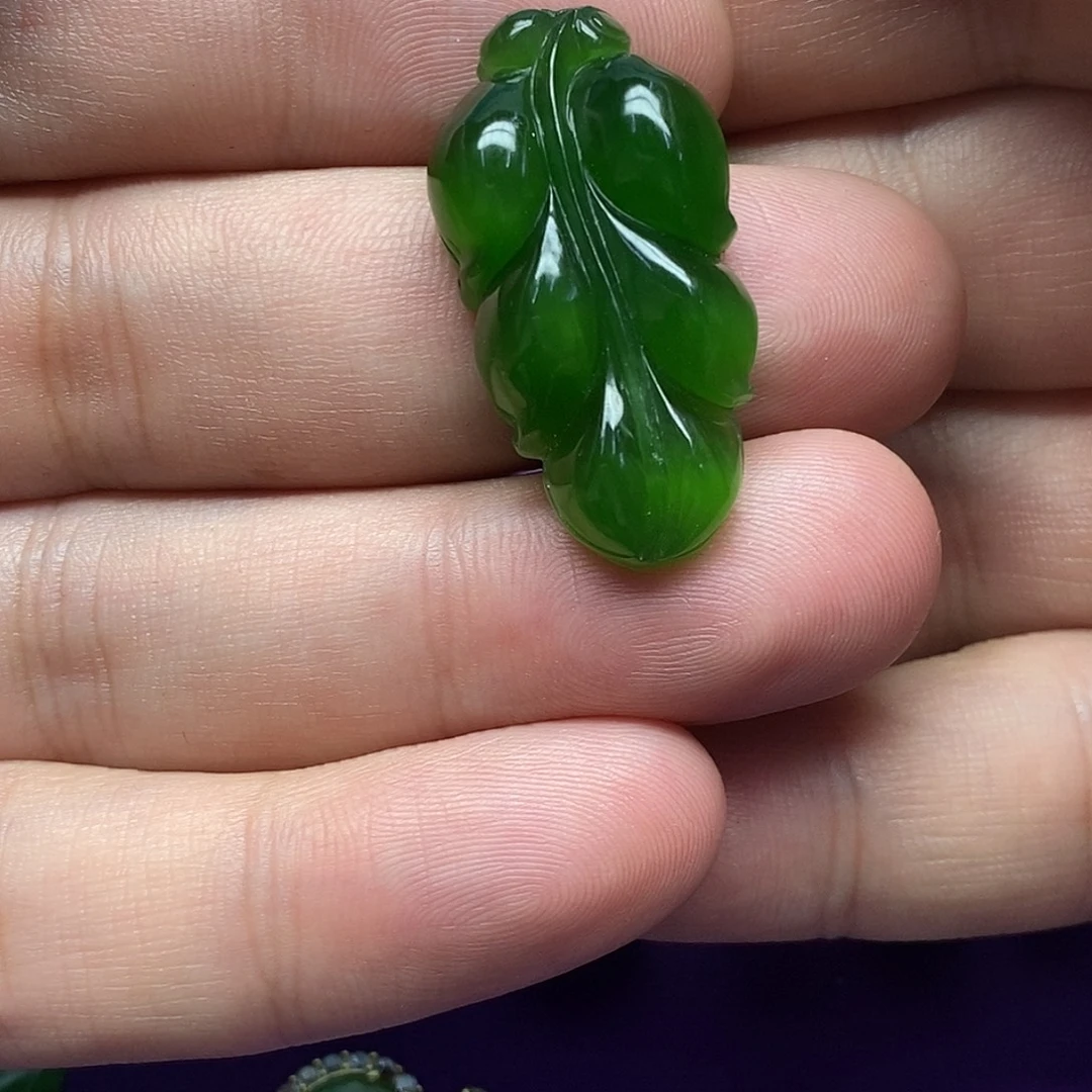 和田玉（碧玉）未镶嵌吊坠(不含链)