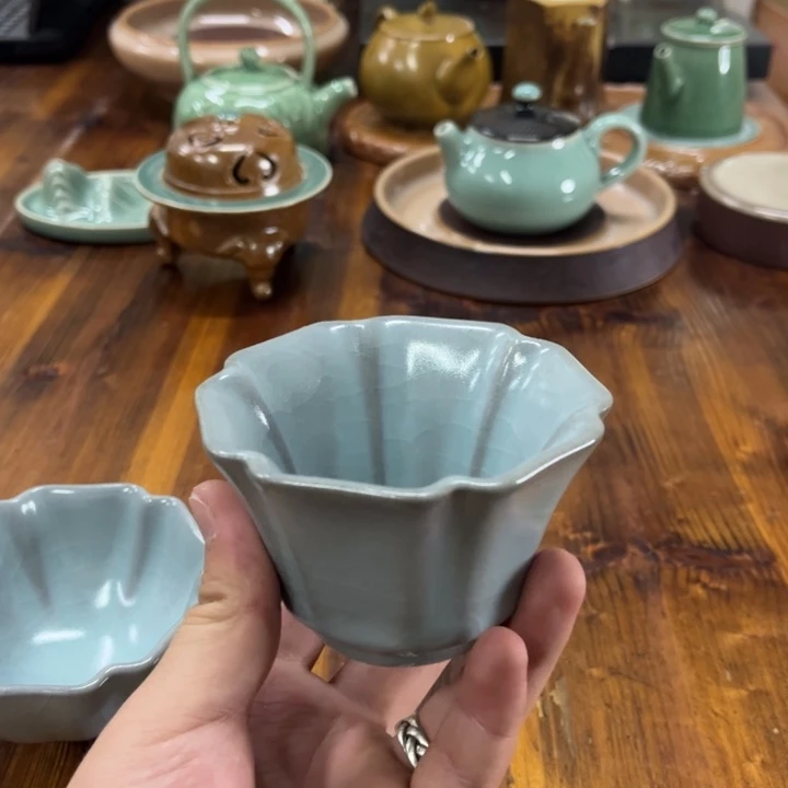 龙泉青瓷茶器微瑕8986