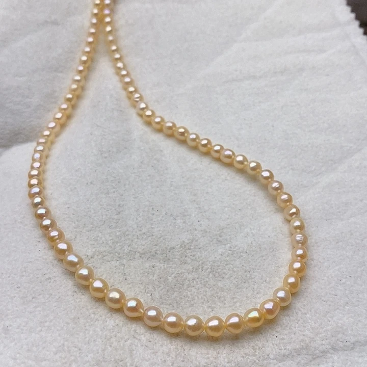 颈饰合金淡水珍珠