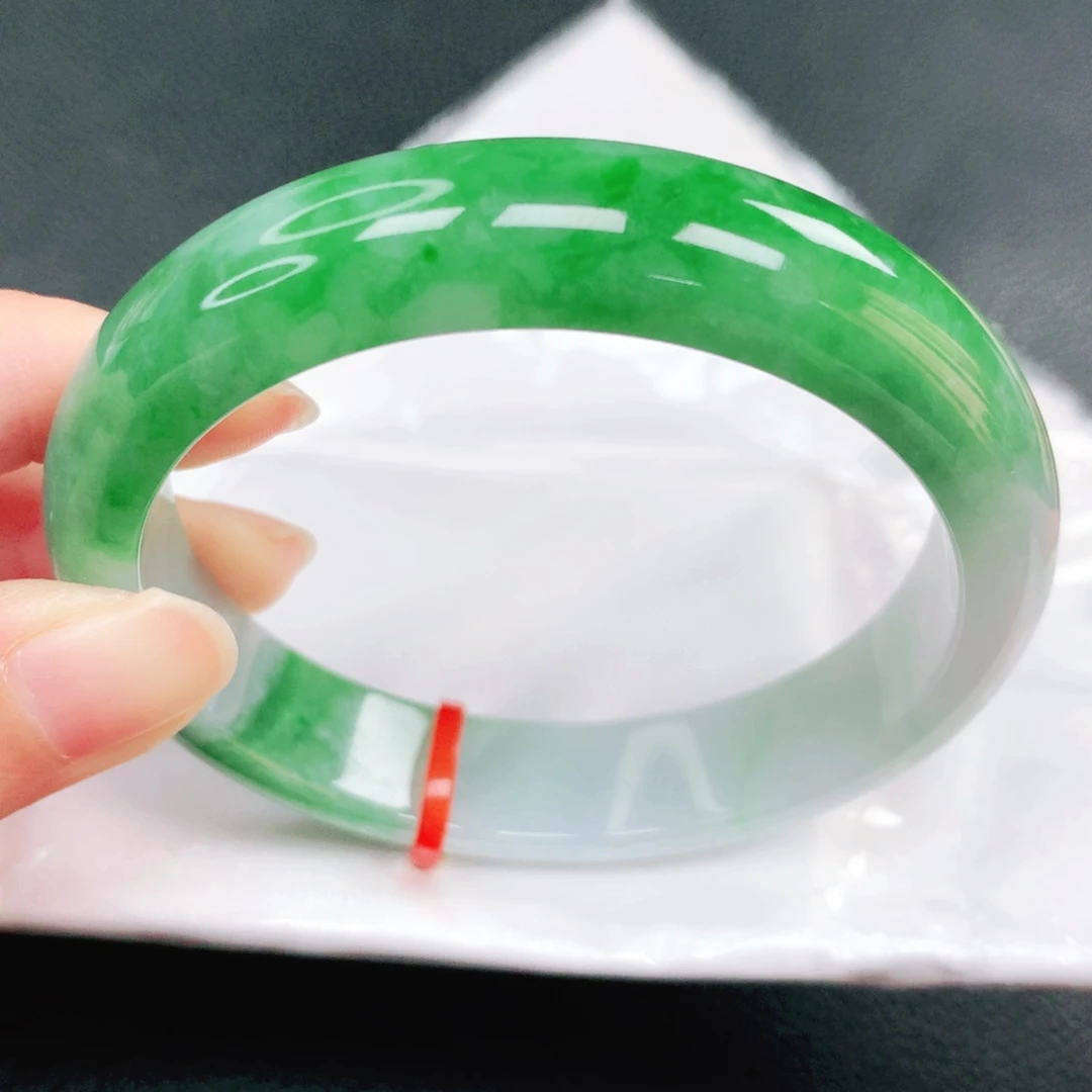 翡翠未镶嵌手镯59圈