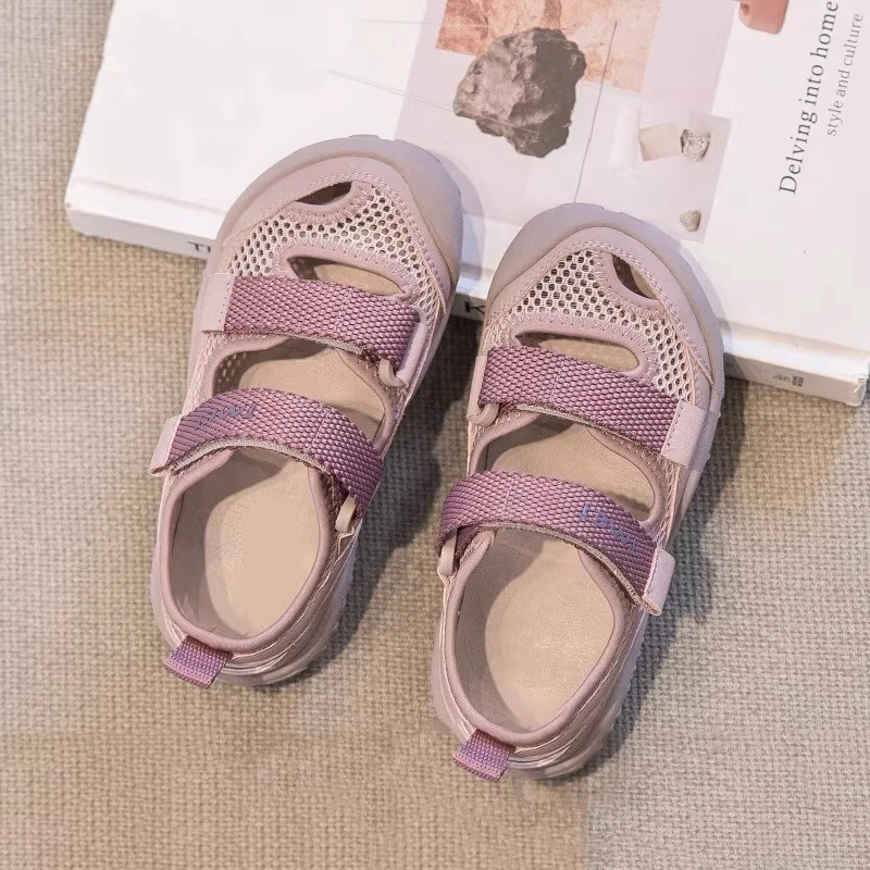 儿童运动凉鞋女童透气镂空鞋子2025夏季新款男童韩系宝宝夏天网鞋