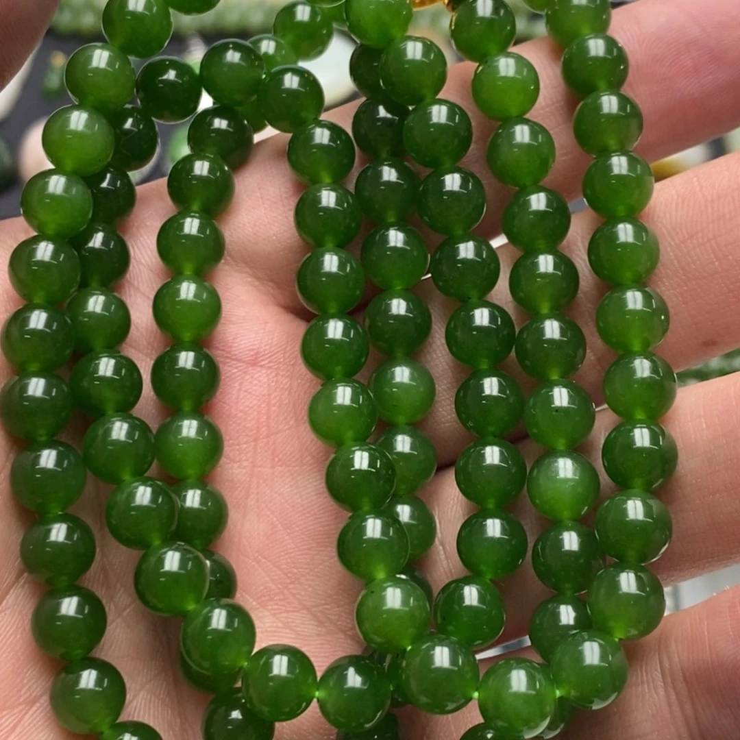 和田玉（碧玉）项链未镶嵌