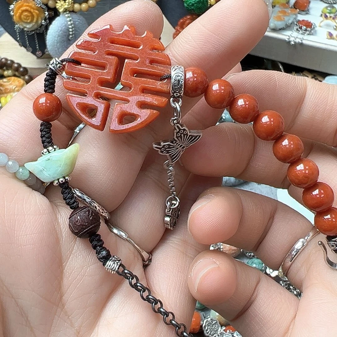 翡翠戒指未镶嵌蕊*心