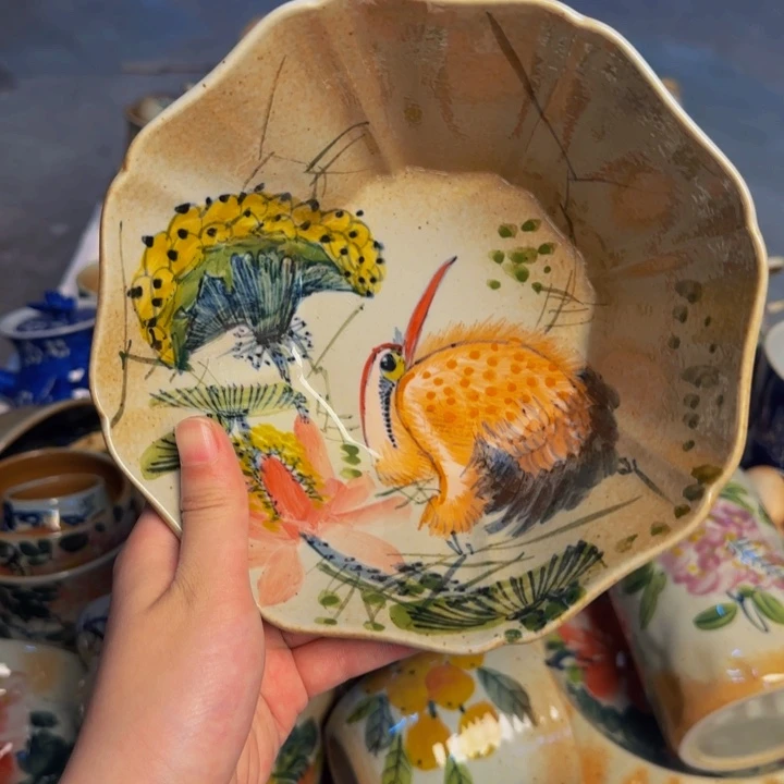 瓷片景德镇陶瓷手工手绘